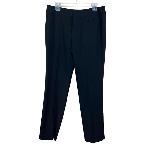 Size 12 Cato Black Dress Pants Pleated Straight Leg Classic Trousers - Picture 1 of 9